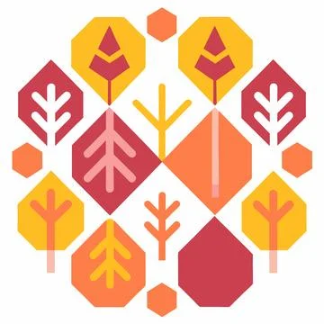 Vibrant Geometric Cube Pattern Vector Art Illustration for Packaging Design Stock Illustration