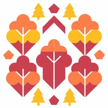 Vibrant Geometric Cube Pattern Vector Art Illustration for Packaging Design Illustrazione stock