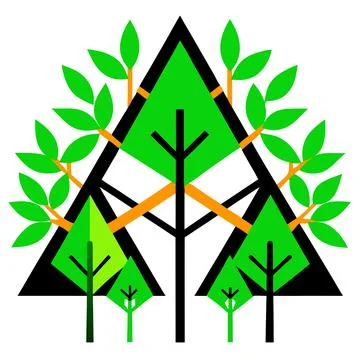 Vibrant Geometric Cube Pattern Vector Art Illustration for Packaging Design Stock-Illustration