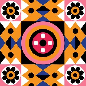 Vibrant Geometric Cube Pattern Vector Art Illustration for Packaging Design 스톡 일러스트