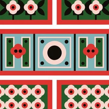 Vibrant Geometric Cube Pattern Vector Art Illustration for Packaging Design Stock-Illustration