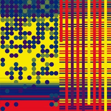 Vibrant geometric design Stock Illustration