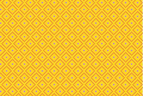Vibrant Geometric Diamond Pattern Seamless Background In Yellow Orange And .. Stock Illustration