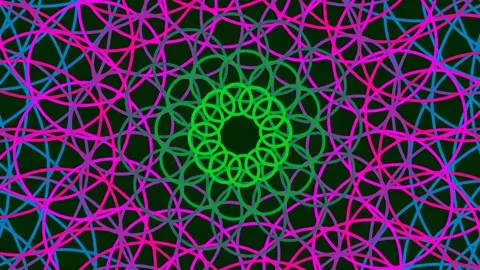 Vibrant geometric fractal pattern background for modern digital technology .. Stock Footage 341057351