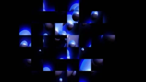 Vibrant Geometric Grid Design Digital Rendering Stock Footage 158017489