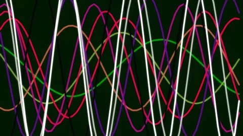 Vibrant geometric loop pattern revealing dynamic data stream connectivity b.. Stock Footage 342207889