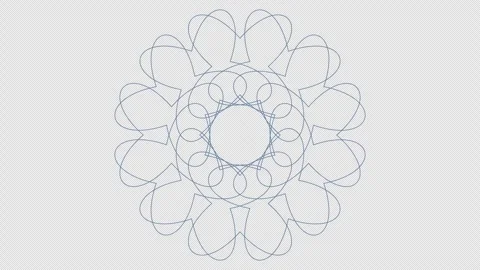 Vibrant geometric mandala with multicolor patterns. Animated abstract floral des Stock Footage 317167113