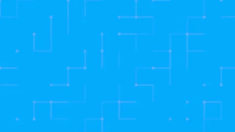Vibrant geometric network connecting nodes on fresh neon green background Stock Footage 333106424