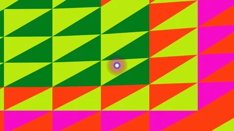 Vibrant Geometric Pattern Animation with Triangles. Stock Footage 329426456