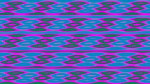Vibrant Geometric Pattern Background - Abstract Digital Textile Art Backdrop Stock Footage 341059203