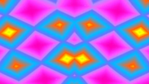Vibrant Geometric Pattern Background with Neon Green Red Digital Lattice Desi Stock Footage 336263809