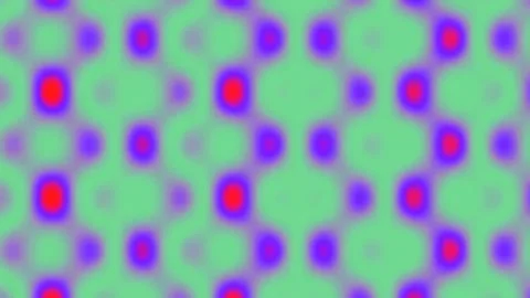 Vibrant geometric pattern background with repeating retro blue red purple ova Stock Footage 342207899