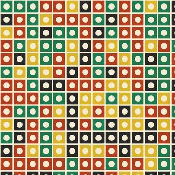 Vibrant geometric pattern with black yellow green red squares for modern gr.. Stock Illustration