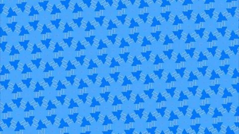 Vibrant geometric pattern of blue snowflakes on winter background. Abstract icy Stock Illustration