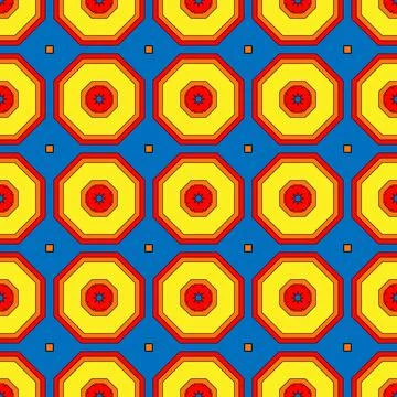 Vibrant geometric pattern with bold colors, perfect for backgrounds and textures Stock Photos