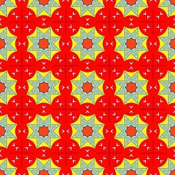 Vibrant geometric pattern with bold colors, perfect for backgrounds and textures Stock Photos