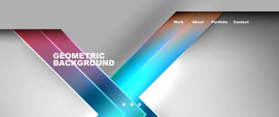 A vibrant geometric pattern of colored lines on glass flooring Illustrazione stock