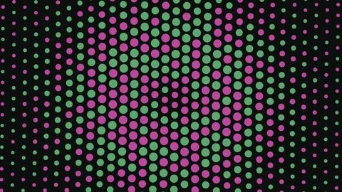 Vibrant geometric pattern featuring evenly spaced pink and green circular d.. イラスト素材