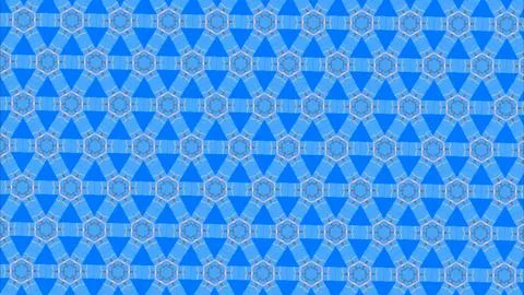 Vibrant geometric pattern with interlocking blue triangles. Modern abstract Stock Illustration