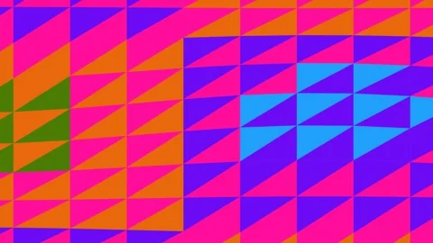 Vibrant Geometric Pattern with Lightning Bolt Stock Footage 331728125