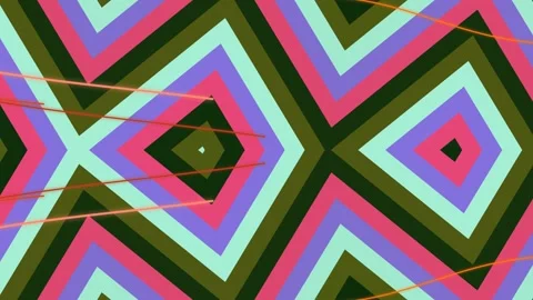 Vibrant Geometric Pattern with Moving Lines. Stock Footage 329485237
