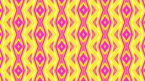 Vibrant Geometric Pattern with Neon Pink and Bright Yellow Colors Stock Illustration