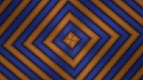 Vibrant geometric pattern with orange and blue stripes Stock Footage 339060093