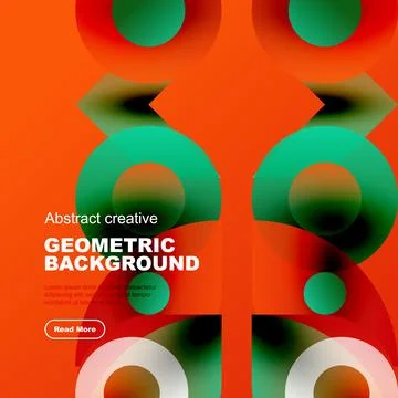Vibrant geometric pattern. Overlapping circles create dynamic visual texture. イラスト素材