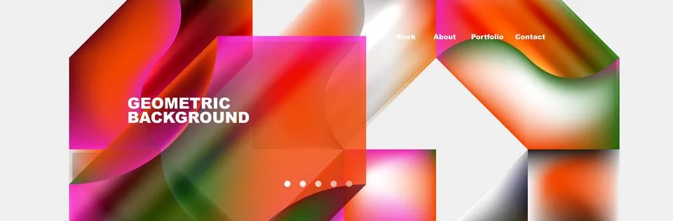 Vibrant geometric pattern with pink and magenta rectangles on a white background Stock Illustration