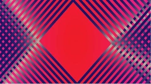 Vibrant geometric pattern with pink, blue, and gray stripes and dots Stock Illustration