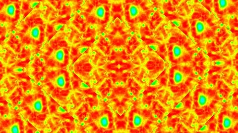 Vibrant geometric pattern pulses with fiery orange Stock Illustration