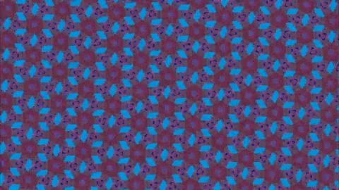 Vibrant geometric pattern of red and blue hexagons. Modern abstract design with Stock Illustration