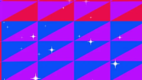 Vibrant Geometric Pattern with Sparkling Stars. Video stock 329289823