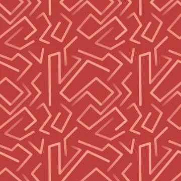 Vibrant geometric pattern in warm tones evoking energy and movement in a mo.. Stock Illustration