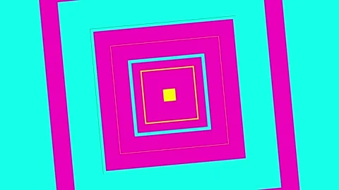 Vibrant Geometric Patterns with Colorful Diamond Shapes in Symmetrical Design Video stock 341926527