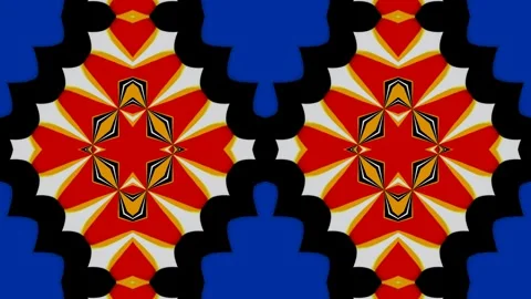 Vibrant geometric patterns dancing in rhythm for creative music visuals Stock Footage 293914268