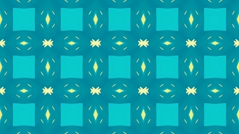 Vibrant geometric patterns flowing in a kaleidoscopic dance from the center Video stock 294169780