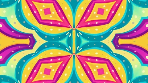 Vibrant geometric patterns for mesmerizing visual music effects Stock Footage 294169827