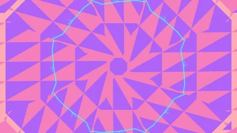 Vibrant Geometric Patterns Transitioning Through Colors. 库存影片 331493262