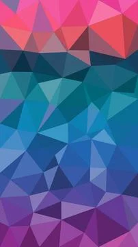 Vibrant geometric polygon background with overlapping triangular facets in .. 스톡 일러스트