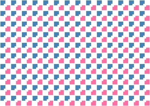 Vibrant Geometric Seamless Pattern with Alternating Royal Blue and Bright Stock Illustration