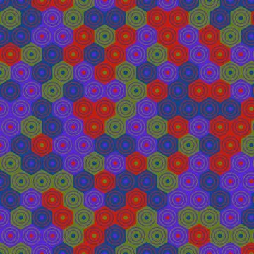 Vibrant geometric spiral pattern with concentric circles on abstract backgrou Stock Illustration