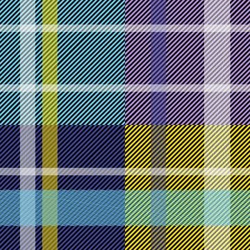 Vibrant Geometric Tartan Pattern with Diagonal Stripes Stock Illustration