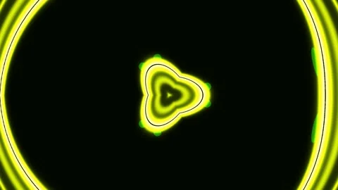 Vibrant glowing abstract technology pattern with dynamic fluid motion on da.. Stock Footage 339496071