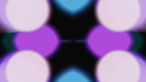 Vibrant Glowing Bokeh Circles Motion Loop With Symmetrical Pulsing Light Effects Stock Footage 341383245