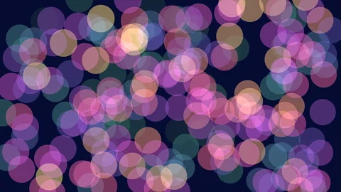 Vibrant glowing circles spin in a dark spiral Stock Footage 322765058