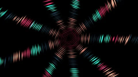 Vibrant glowing light effect on black background for dynamic design elements and Stock Footage 314886565