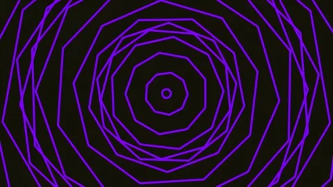 Vibrant glowing neon abstract circular background loop for futuristic tech .. Stock Footage 341057986