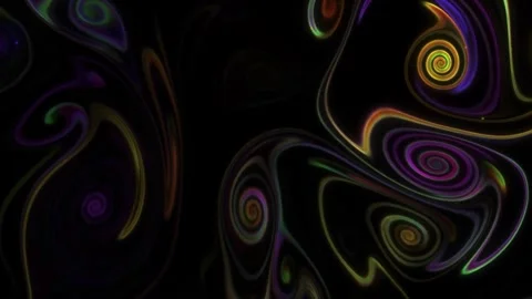 Vibrant Glowing Neon Magic Fluid Vortex Spiral Motion Graphics Background 스톡 동영상 346224864