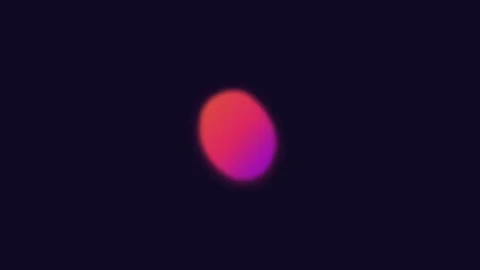 A vibrant glowing orb with a smooth color gradient against dark background Stockbeeldmateriaal 338310819